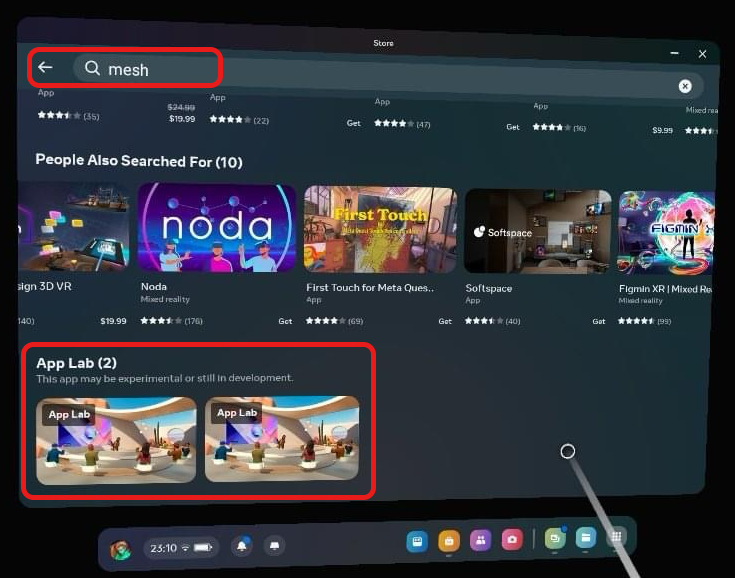 在 Mesh App Store 中尋找 Mesh 應用程式
