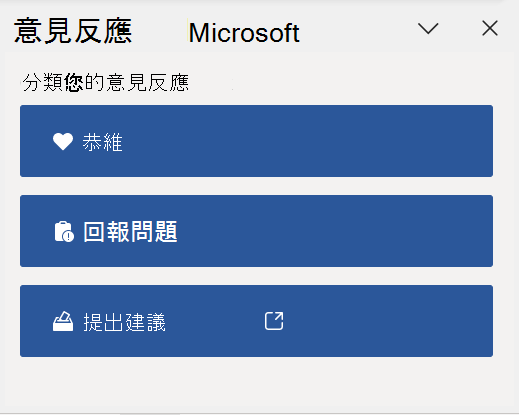 Word 中的 [意見反應] 窗格