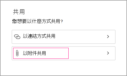 以附件方式共用