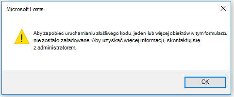 Błąd programu Outlook