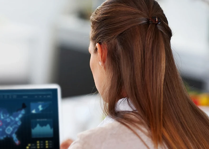 Girl with laptop