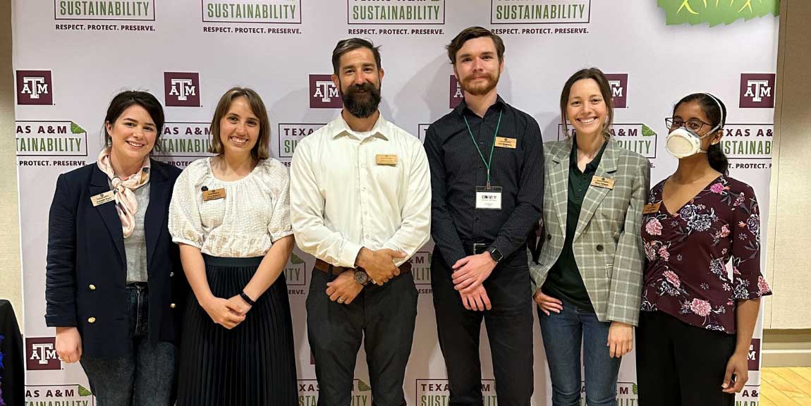 A group of Eco Reps and staff standing together.