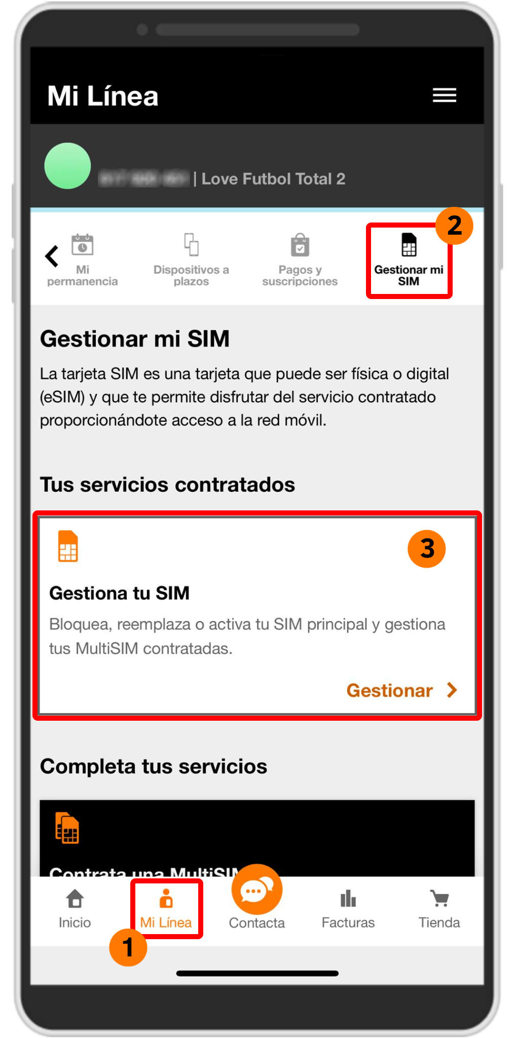 Gestiona tu sim mv1