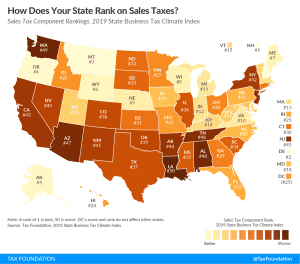 How does your state rank on sales taxes? 2019 state sales tax rankings