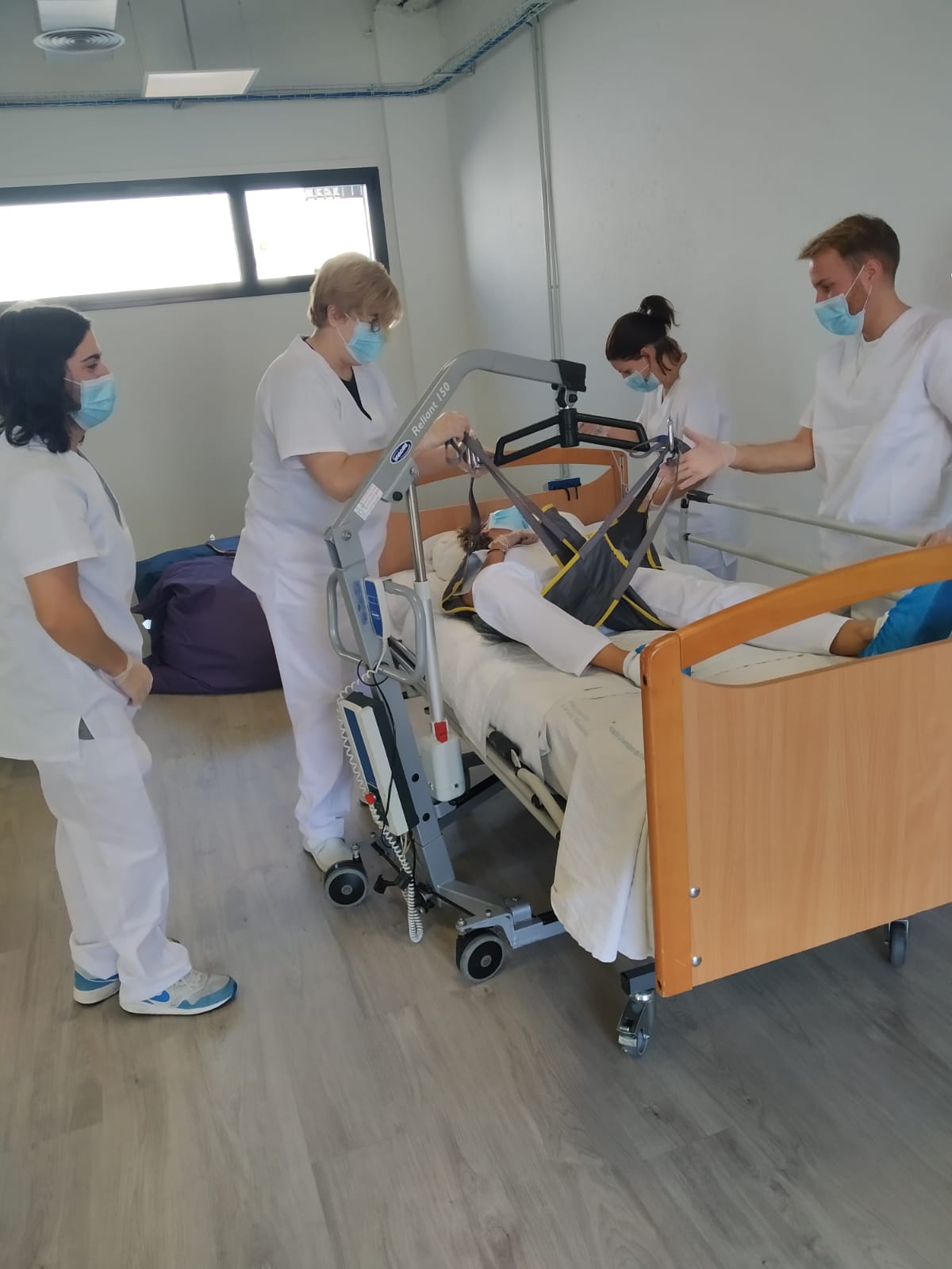 Apprentice hospital wardens during in house training