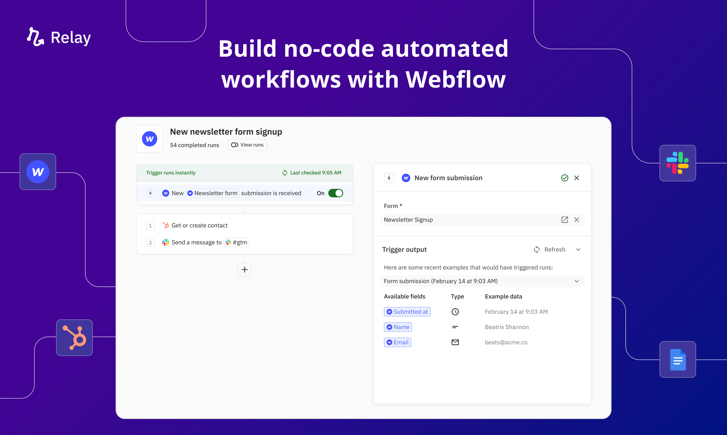 Build no-code automated workflows with Webflow