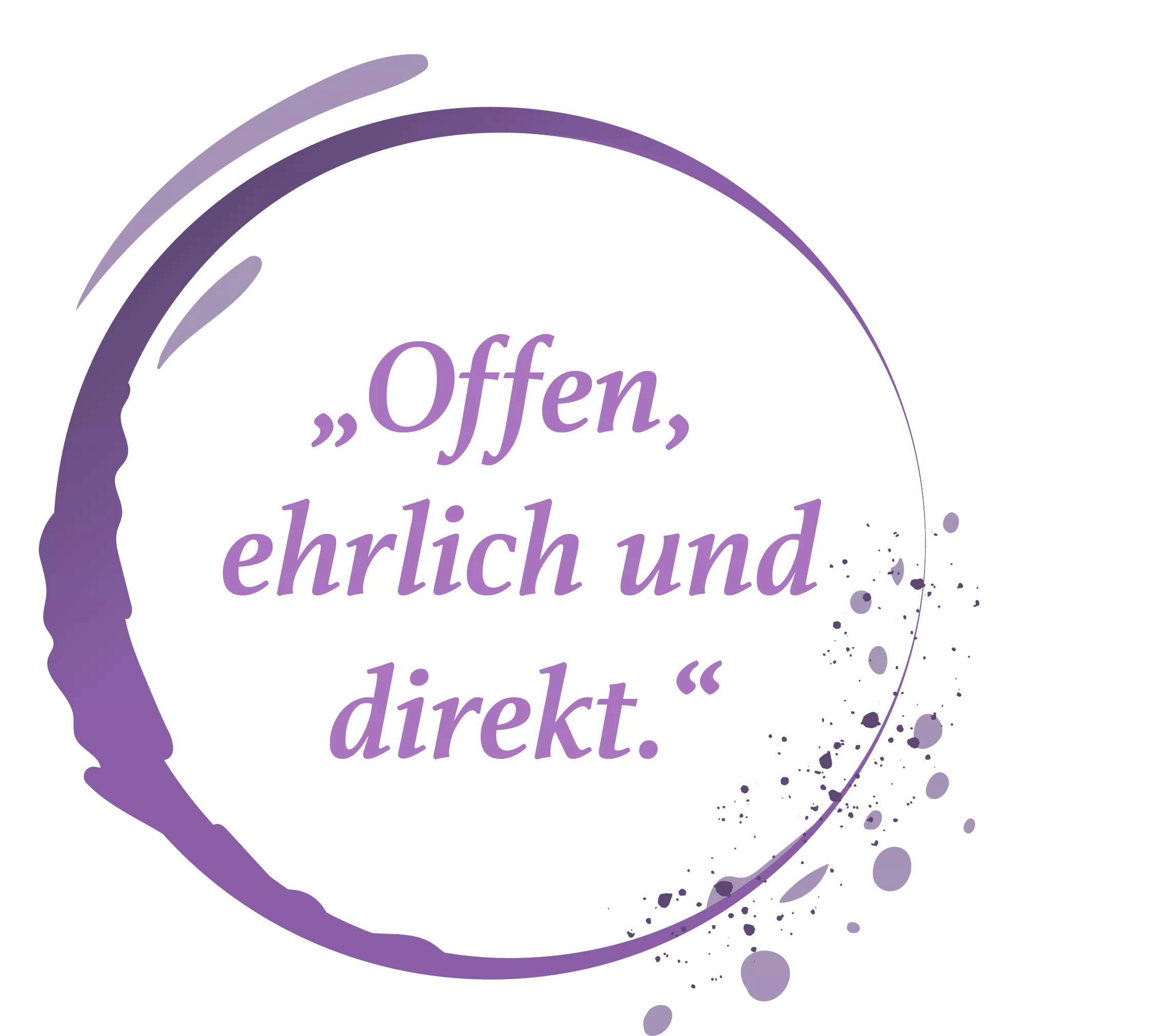 offen, ehrlich und direkt