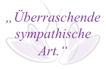 Überraschende sympathische Art