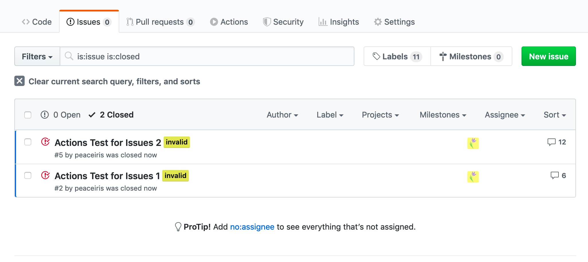 Comment and Close Multiple Issues or Pull Requests - peaceiris/actions-label-commenter GitHub Action