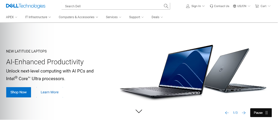 Dell Homepage