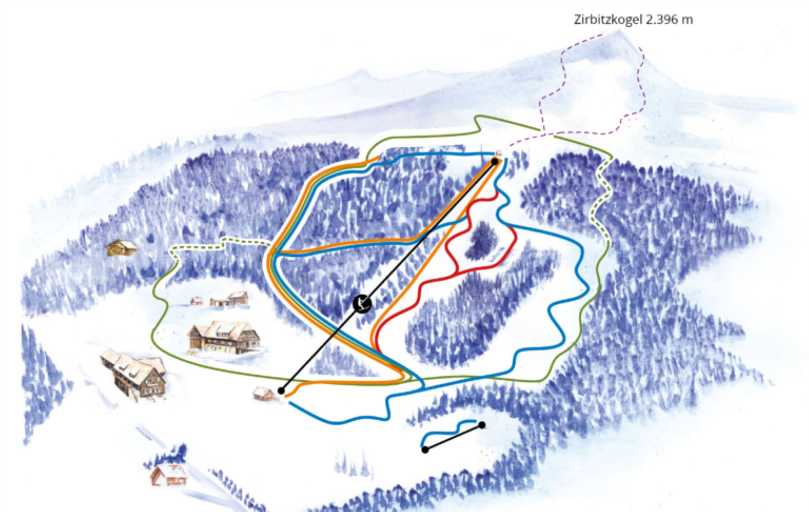 PistenplanSkigebiet Tonnerhüttenlift / Zirbitzkogel