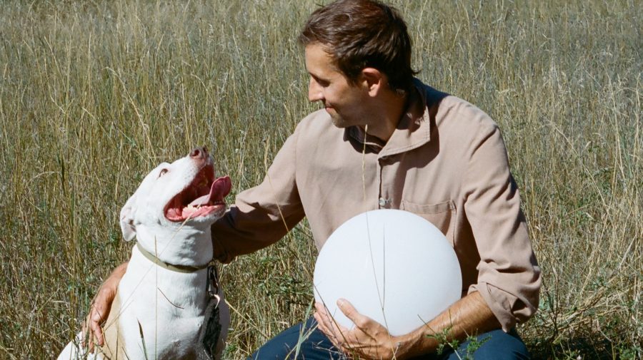 Photo of Andrew Dost of the band Metal Bubble Trio