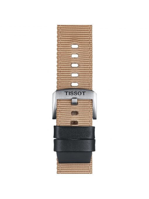 Tissot beżowy pasek materiałowy 22 mm