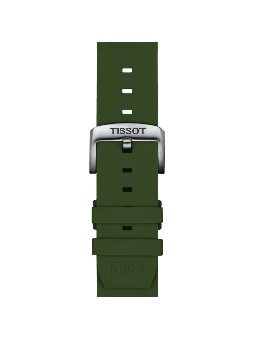 Silikonowy pasek khaki Tissot 22 mm