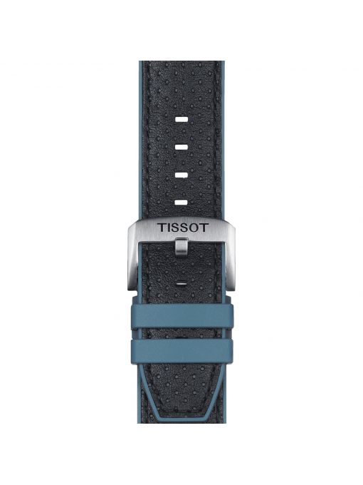 Tissot niebieski pasek wykonany ze skóry i gumy 22 mm