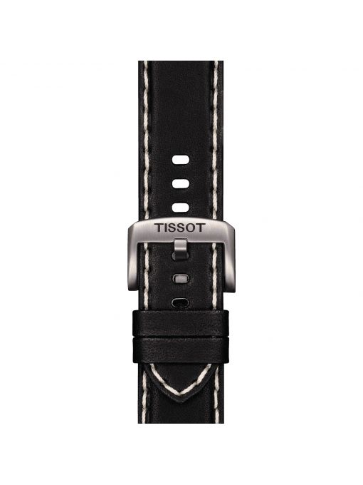 Tissot czarny pasek skórzany 22 mm