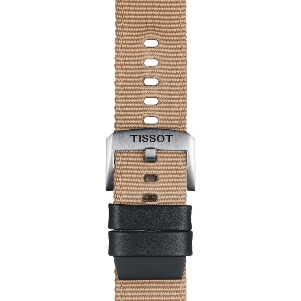 Tissot beżowy pasek materiałowy 22 mm