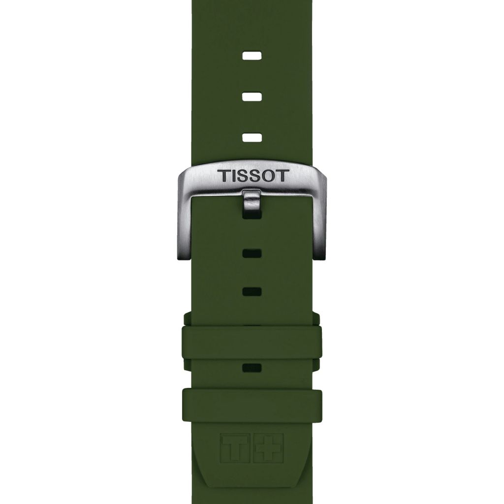 Silikonowy pasek khaki Tissot 22 mm