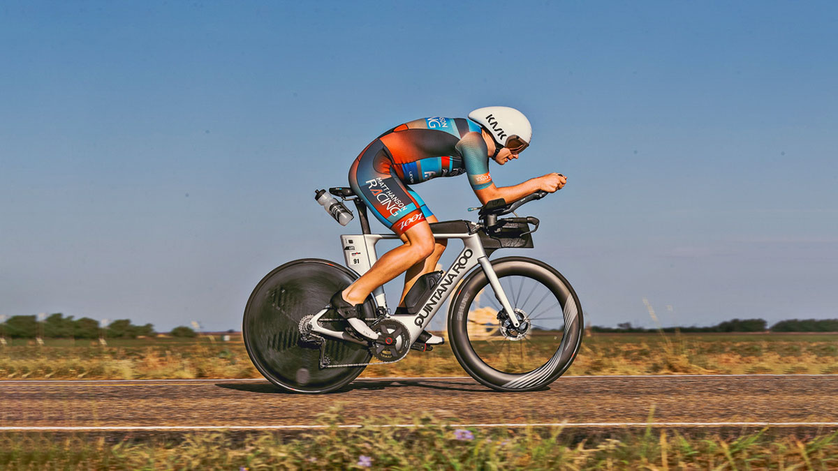 Image Of Triathlete Completing A Workout With Nutrition Planning From Fuelin And Trainingpeaks Integration