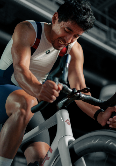 Male Cyclist Indoor Training