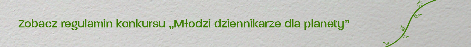 Konkurs „Młodzi dziennikarze dla planety”