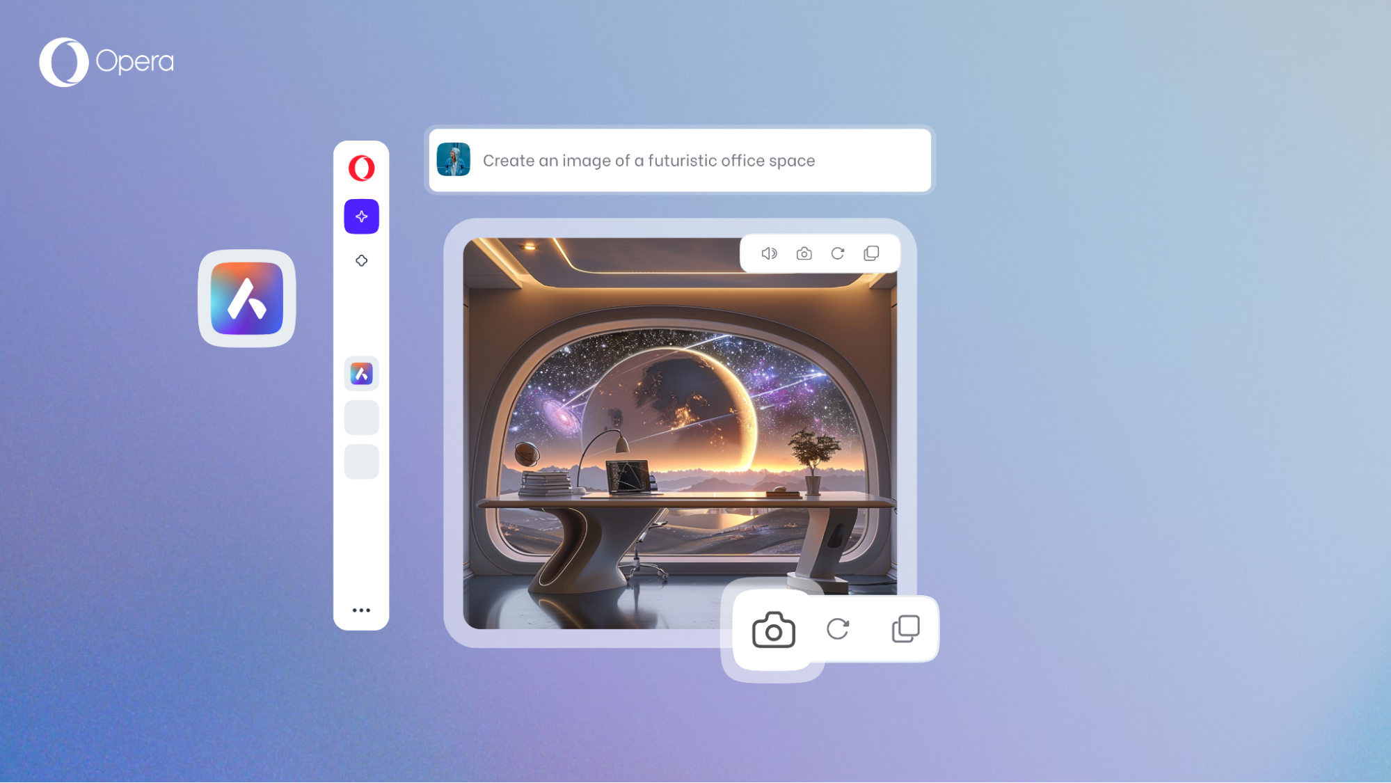 Aria, Opera’s native browser AI is here to answer all your questions, help with your work, or just simply to be there for a chat.