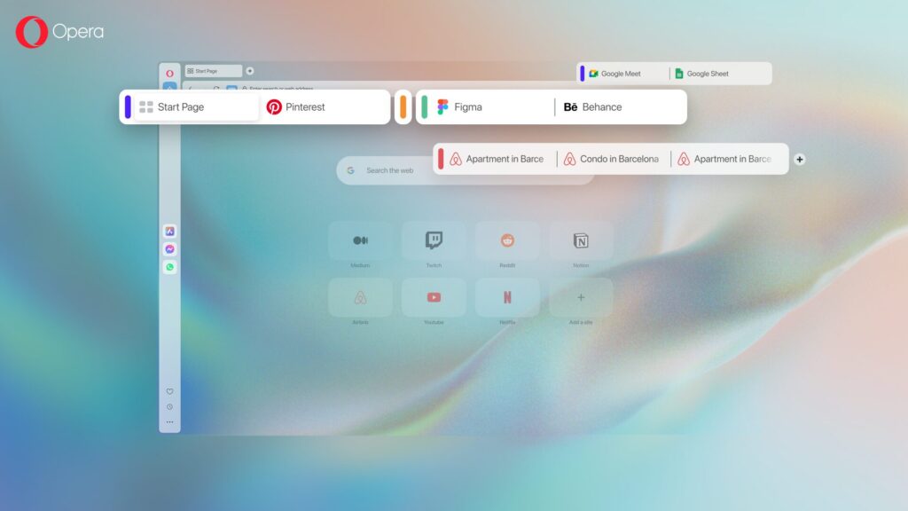 Tab Islands allows you to organize your tabs into customizable groups