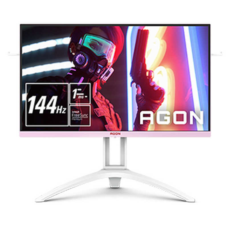 【中古】AOC AGON AG273FXR/11 [27インチ ホワイト・ピンク] (30日間保証）