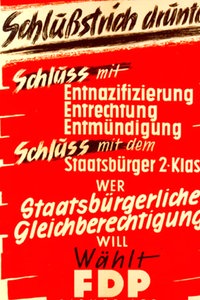 Wahlplakat der FDP zur Bundestagswahl 1949