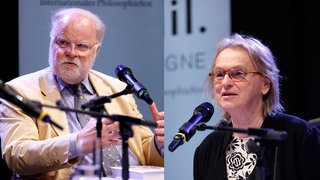 Elke Heidenreich mit Manfred Lütz (v.r.n.l)