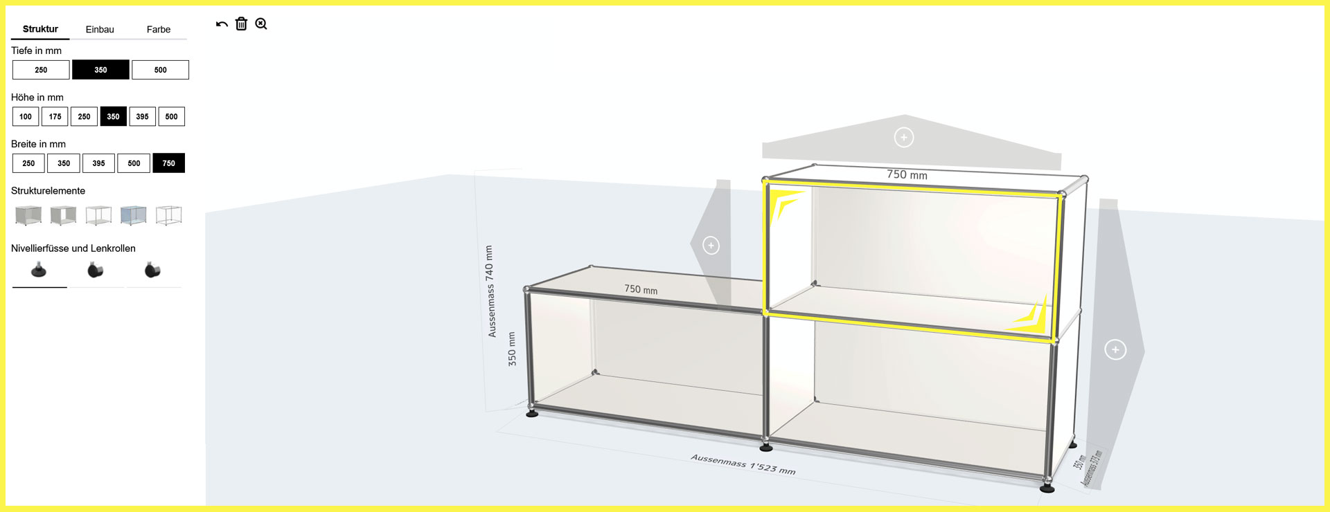 Configuratore USM Haller - Progetta il tuo mobile