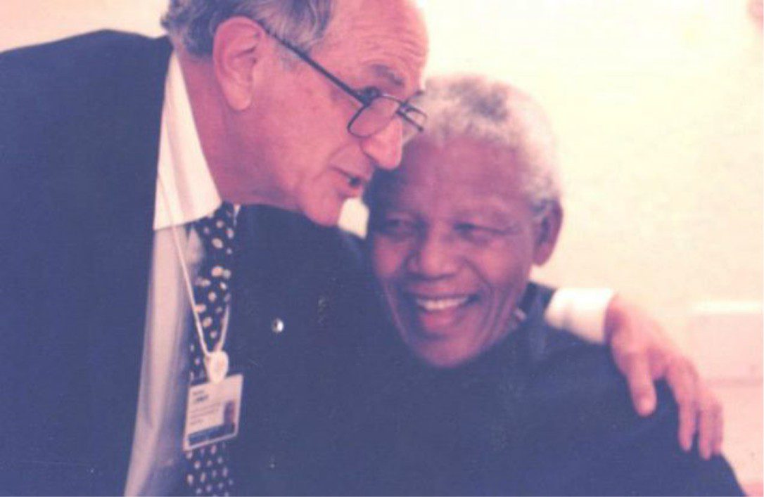 Nelson Mandela and Bertie Lubner