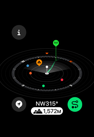 Last Cellular Call Availability Waypoint indicates where to go back to, to make a call.