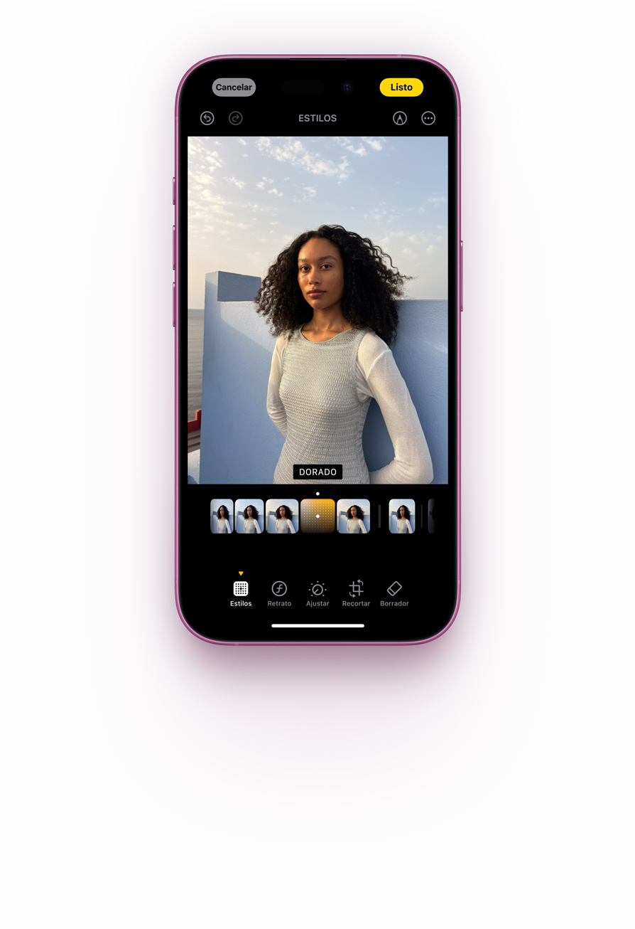 Foto que muestra la funcionalidad Estilos Fotográficos