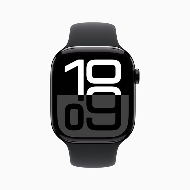 Apple Watch Series 10 的全新 Flux 錶面。