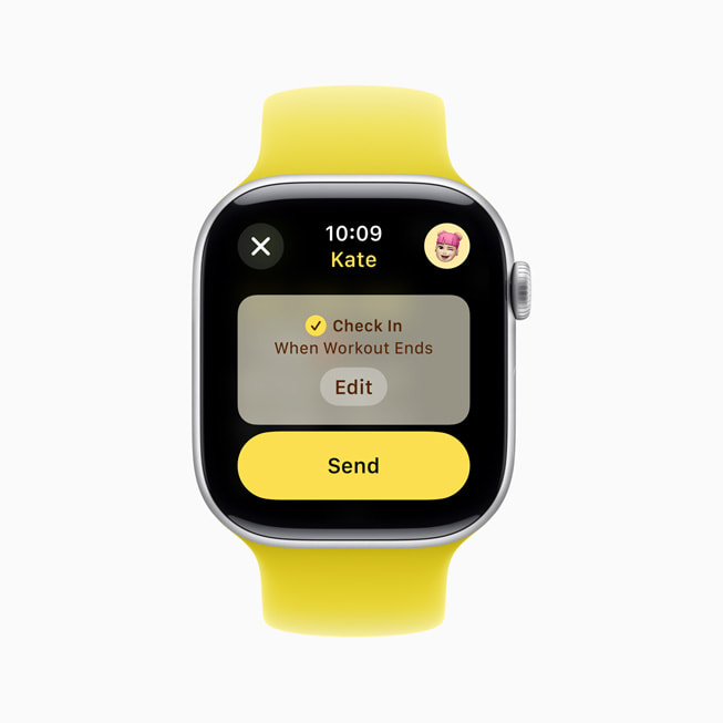 Check In is shown on Apple Watch Series 10.