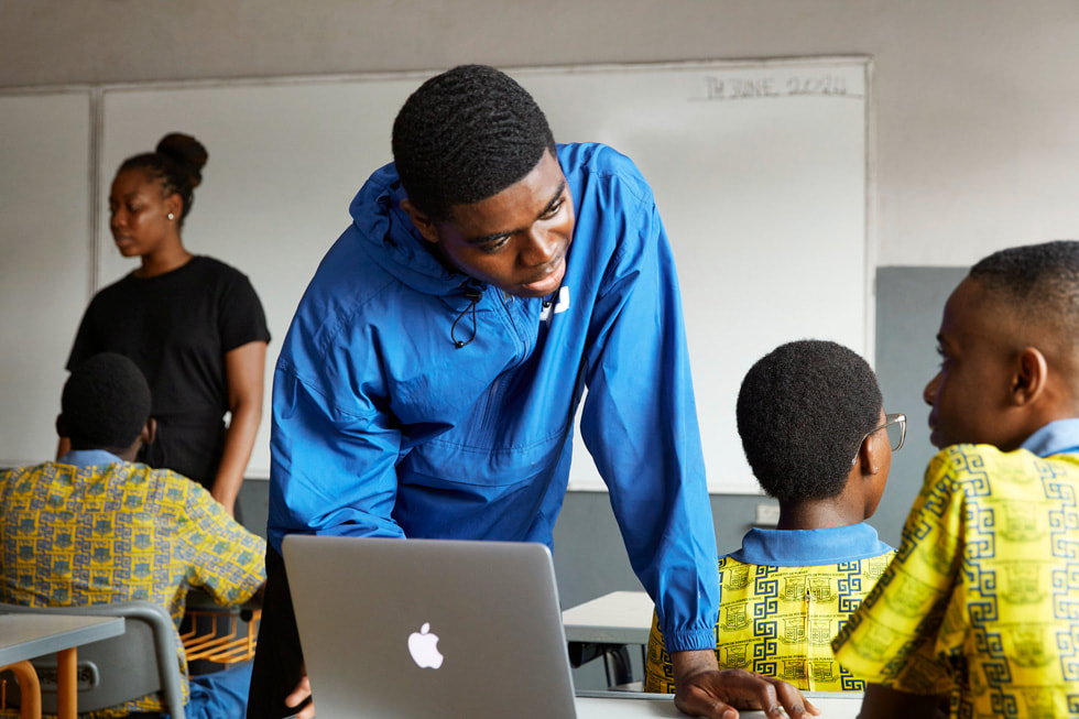 Students in a classroom at St. Martin de Porres School in Ghana.