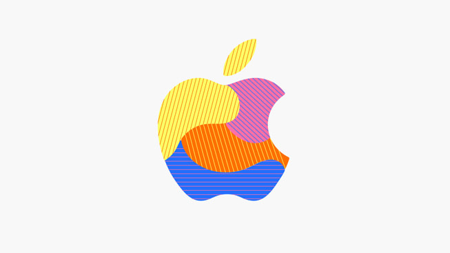 The Apple logo.