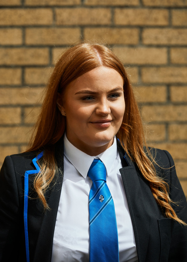 Castlemilk High School student Carris Kenna.