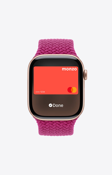 Apple Card being used through Apple Pay on Apple Watch Series 10.