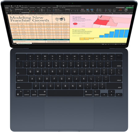 Microsoft Excel på en Macbook Air