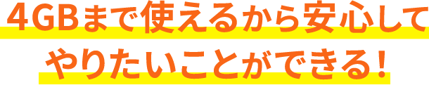 5分以内の国内通話もデータもコミコミ！