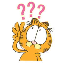 garfield line messaging sticker