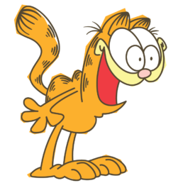 garfield line messaging sticker