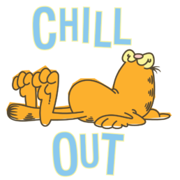 garfield line messaging sticker