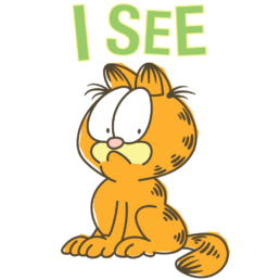 garfield line messaging sticker