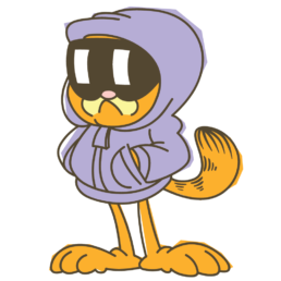 garfield line messaging sticker