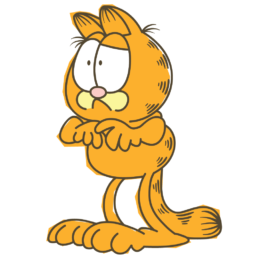 garfield line messaging sticker