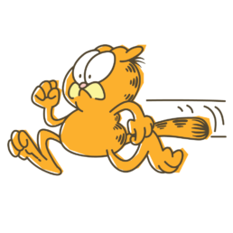 garfield line messaging sticker