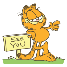 garfield line messaging sticker